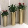 Buy cheap Stainless steel mirror planter cylinder round flower pot bucket from wholesalers