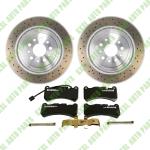 For Maserati Ghibli SQ4 Quattroporte AWD Front & Rear Brake Pads & Rotors Set