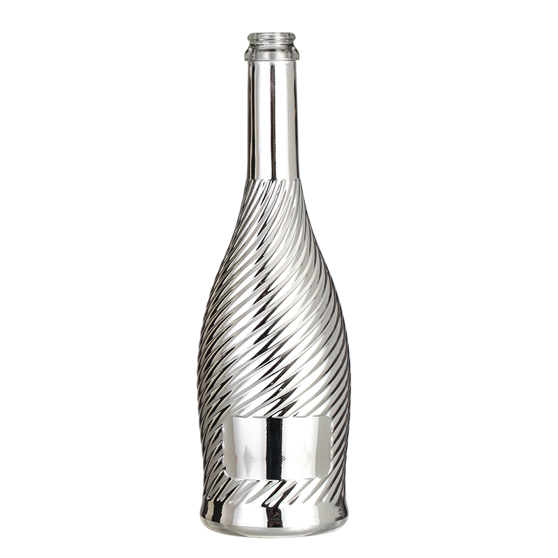 750ml Antique Blue Champagne Glass Bottle Wine Bottle with SCREW CAP Sealing Type