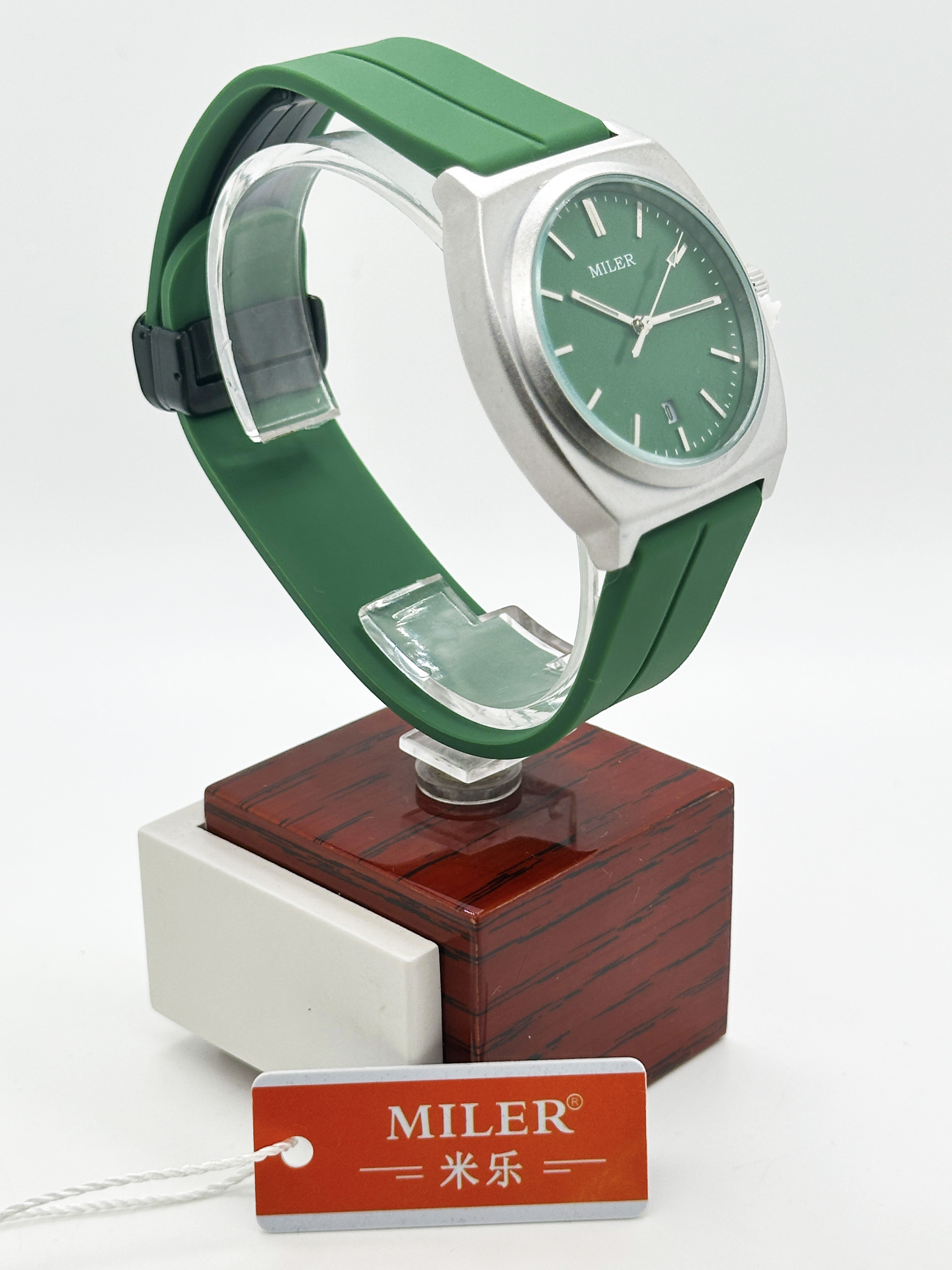 ODM Fashion Sport Minimalist Niche Silicon Strap Watch With Stainless Steel Case for Lady