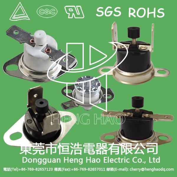 Buy cheap KSD301 heating thermostat,KSD301 bimetal temperature switch from wholesalers