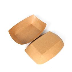 Customized LOGO Printed Eco Friendly Brown Kraft Paper Tableware 100ml-1000ml