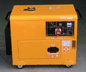 China 3000rpm Portable Genset Electric Start 186Fa 5Kva Diesel Home Generator on sale