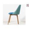 Buy cheap Nordic Upholstered Dining Room Chairs 6cm Plump Seater With High-Density Sponge from wholesalers