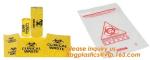 Durable plastic Biohazard Bags for medical waste, biohazard specimen transport