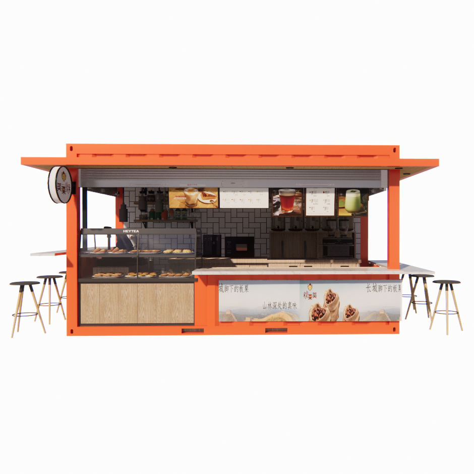Modular Prefabricated Shipping Container Bar 2023 Top Design Wall 50/75/100mm Wave Sandwich Panel Bathroom