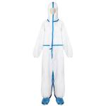 Buy cheap White Latex Free Waterproof Disposable Microporous Coveralls With Hood from wholesalers