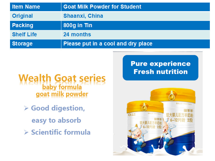 12 Months Age Instant Baby Formula Goat Milk Powder