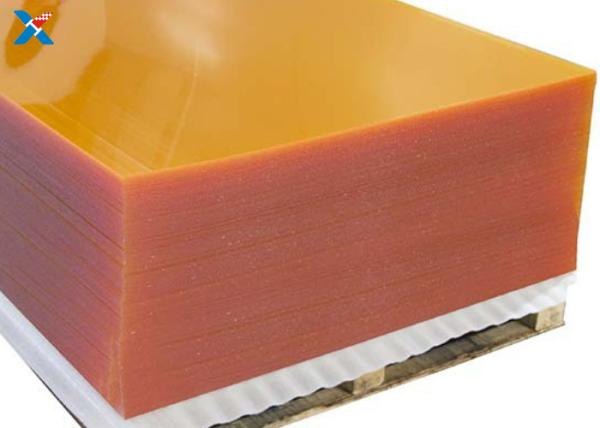 Buy cheap Customized Plastic Acrylic Sheets Orange Colored Roofing Perspex Board from wholesalers