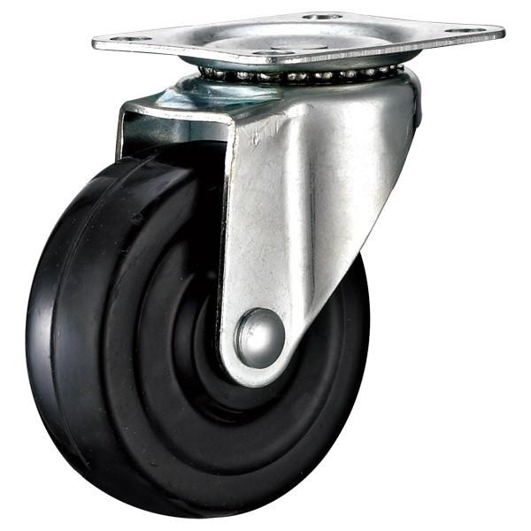 Buy cheap Small Swivel black rubber caster for light duty shelf, 2",2.5",3" light duty Caster for Basket, Moving castor from wholesalers