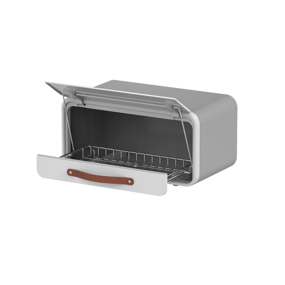 Household Bread Storage Container With Drawer , Stainless Steel Bread Box