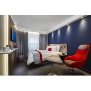 Buy cheap Kelantan budget hotel furniture made by China manufactuer used Laminated headboard bed with Upholstered sofa chairs from wholesalers