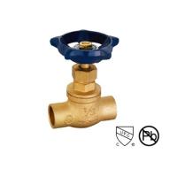 Buy cheap 3/8"-3/4" Solder Ends Connect Brass Stop Valve Straight Through Type Renewable product
