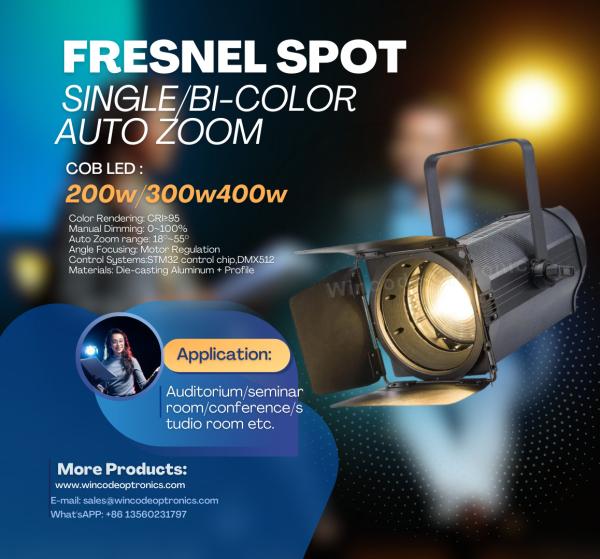 Buy cheap 150W 200W LED Fresnel Warm White Cool White LED Spotlight Studio Light from wholesalers