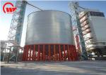 25D Roof Height Grain Storage Bins , Food Products / Starch Bulk Grain Bins