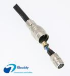 6pin female plug CCD camera power supply cable connector HR10A-7P-6S