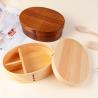 Buy cheap Japanese Bento Box with Divider Wooden Bento Lunch Box for Picnicking Office Hiking Camping from wholesalers