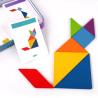 Buy cheap 3D Wooden Pattern Animal Jigsaw Puzzle Colorful Tangram Toy Kids Montessori Early Education Sorting Games Toys Children from wholesalers