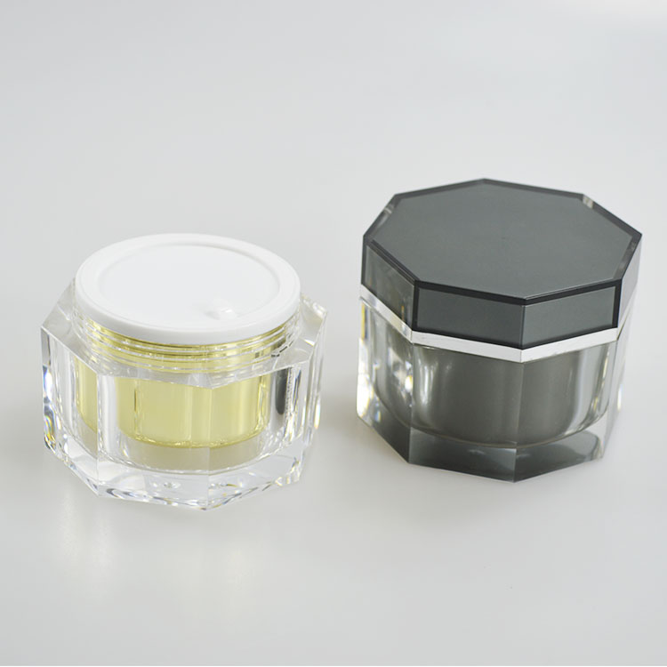 Acrylic Plastic Cosmetic Eye Cream Jar for Skin Care Face Cream Container 150g Printing