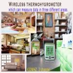 Indoor Outdoor Thermometer Hygrometer Digital Weather Station With Wireless Wall