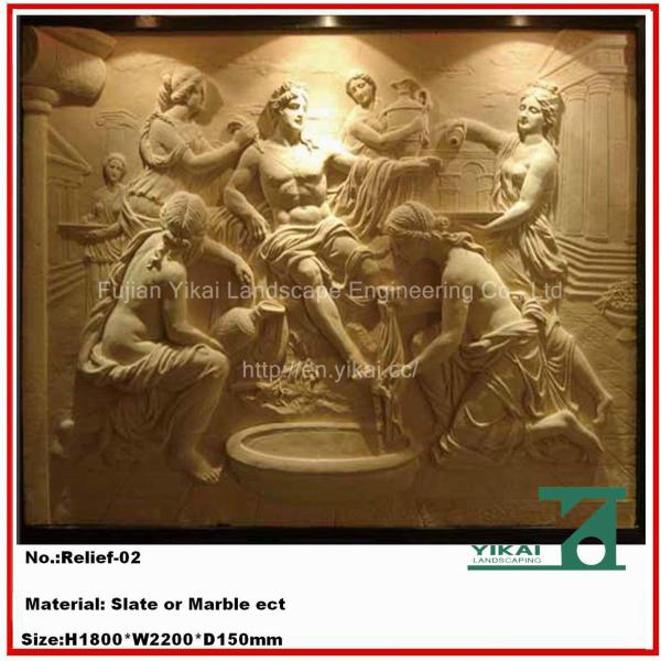 Buy cheap Carved Stone Relief / Marble Relief / Wall Relievo, Slate Relief (YKRF-01) from wholesalers