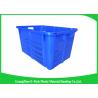 Buy cheap Health Blue Plastic Food Crates Big Capacity Easy Stacking Long Service Life from wholesalers