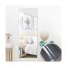 Buy cheap Interiors Home Decor Striped Plaid Silver Mirror Sticker for a Contemporary Look from wholesalers