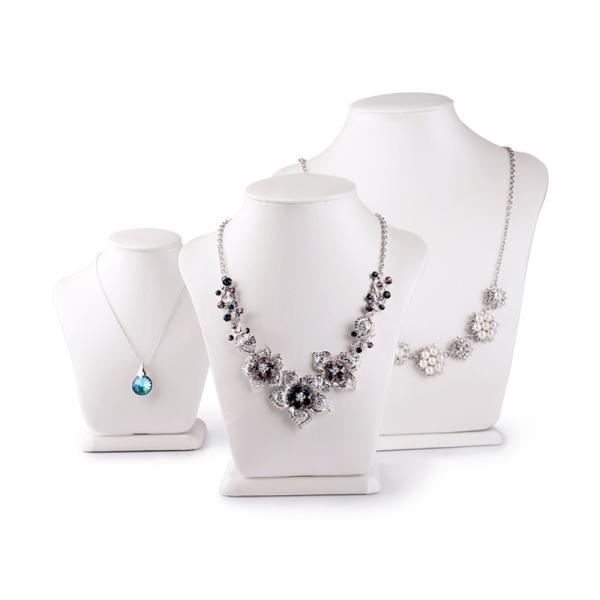 Buy cheap Charming Necklace Bust Display Stand Creamy White Window Jewelry Stand from wholesalers