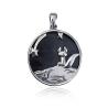 Buy cheap The Little Prince Iron Meteorite 925 Sterling Silver Pendant 20mm Round from wholesalers