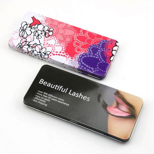 Buy cheap Eco Friendly Custom Recycled Small Metal Box Hinged Lid For Eyelash Brush from wholesalers