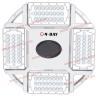 Buy cheap Aluminium Cooling Fin 240 watt Industrial led high bay White For Warehouses pse ce rohs Module Rotatable Toolless from wholesalers