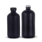 Round Glass Drink Bottles 750ml 1000ml Empty Clear Boston Glass Bottles