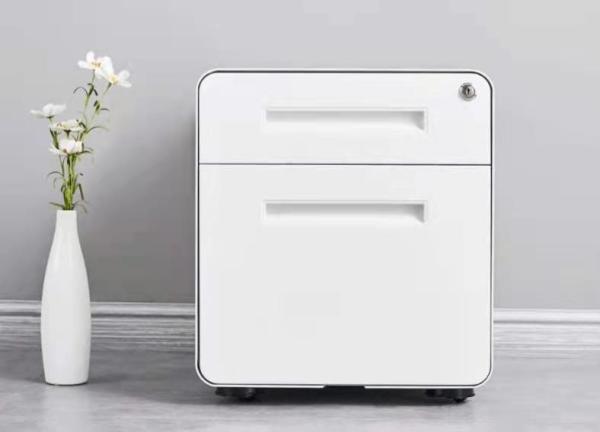 Buy cheap Rounded Corners 2 Drawers Steel Mobile Pedestal File Cabinet from wholesalers