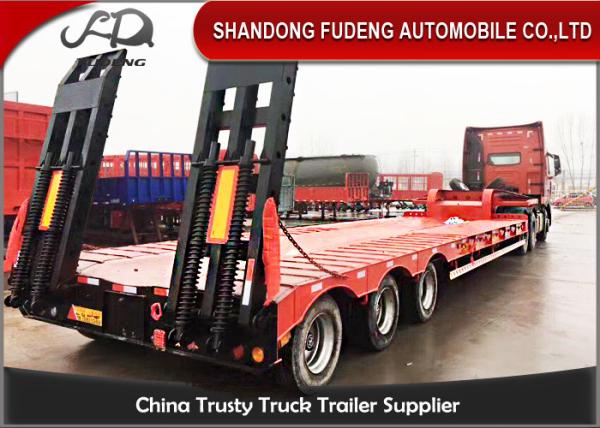 Buy cheap Carbon Steel 60t Semi Low Bed Trailer And Truck With Tractor Horse from wholesalers