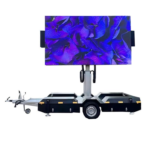 Buy cheap Environmental Protection And Energy Saving Waterproof Mobile Led Screen Display Trailer For Building Construction from wholesalers