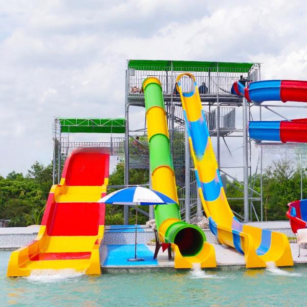 Buy cheap Fiberglass Body Amusement Park Water Slide 120-180 Guests/Hr from wholesalers