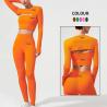 Buy cheap Wholesale Custom Logo Gym Legging High Impact Sports Bra 3PCS Long Sleeve Yoga Wear Gym Fitness Sets from wholesalers