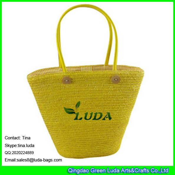 Buy cheap LUDA online buy straw handbag beaded wheat straw handmade bag from wholesalers