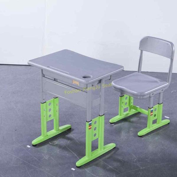 Buy cheap HDPE Steel Adjustable Height Middle School Desk And Chair For Student from wholesalers