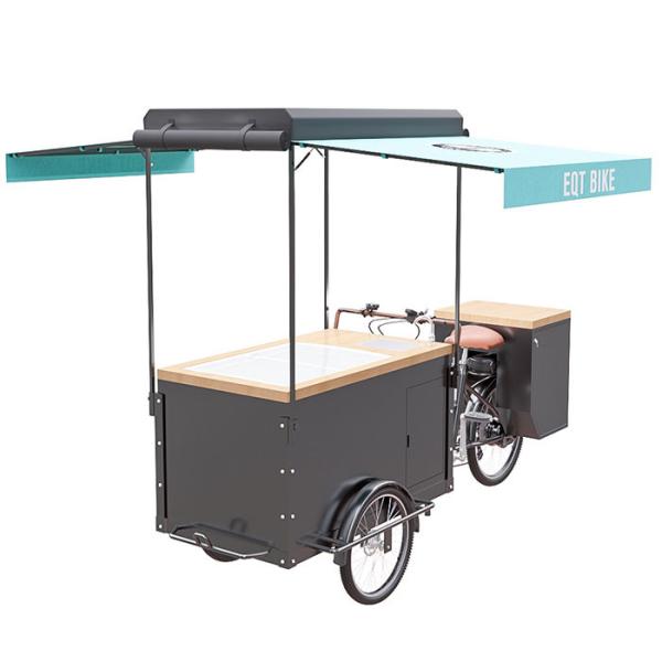 Buy cheap Europe Style Bicycle Ice Cream Cart High Strength Carbon Steel Frame from wholesalers