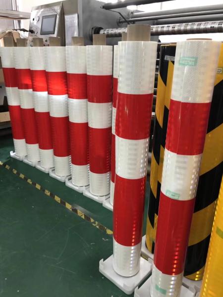 Traffic Barricade High Intensity Prismatic Reflective Sheeting , Prismatic