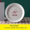 Buy cheap Japanese Cherry Blossom White Round Rectangle Square Baking Dessert Bowl Restaurant Ceramic Dinner Plate And Mug from wholesalers