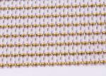 Brass Wire Decorative Woven Wire Mesh Woven Metal Mesh For Furniture 36m