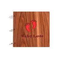 Buy cheap Wood Made Baby Keepsake Box Photo Album , Milestone Stickers Baby Shower Gift product