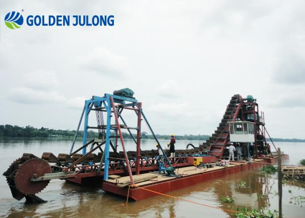 60 Bucket Chain Dredger River Sand Mud Dredging And Maintenance Machine Ladder