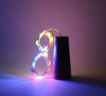 LED Wine Bottle Lights 2M 20LEDs Cork Shape Copper Wire Colorful Mini String