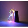 Buy cheap 1M 2M LED Garland Copper Silver Wire String Lights 10 20 LEDs Bottle Stopper Fairy Lights for Holiday Wedding Party Deco from wholesalers