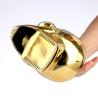 Buy cheap Rubber Stopper Skull Shape Glass Bottles Golden Electroplate Luxury Wine Customized Logo from wholesalers