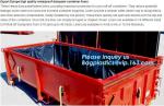 Export Europe High Quality Waterproof Dumpster Container liners,6 mil White Open