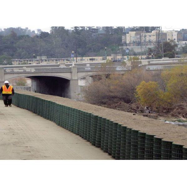Buy cheap Galfan Coated Gabion Wall 2x1x0.5m Hesco Flood Barrier from wholesalers